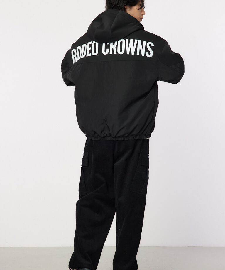 RODEO CROWNS「bicolor hooded ジャケット」|ブルゾン・スタジャン|