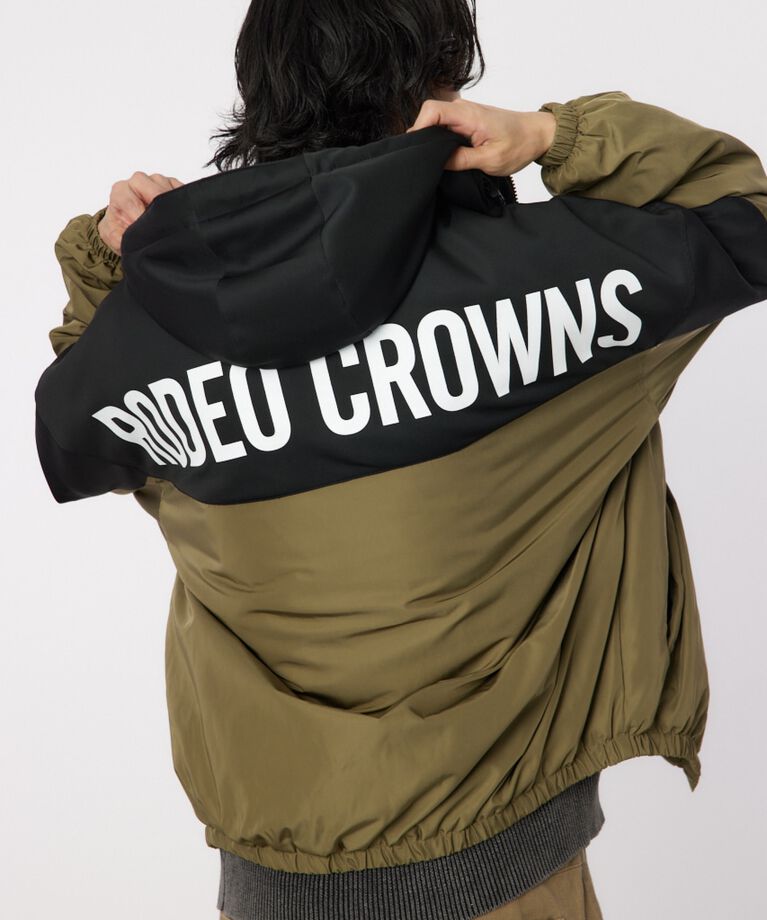 RODEO CROWNS「bicolor hooded ジャケット」|ブルゾン・スタジャン|