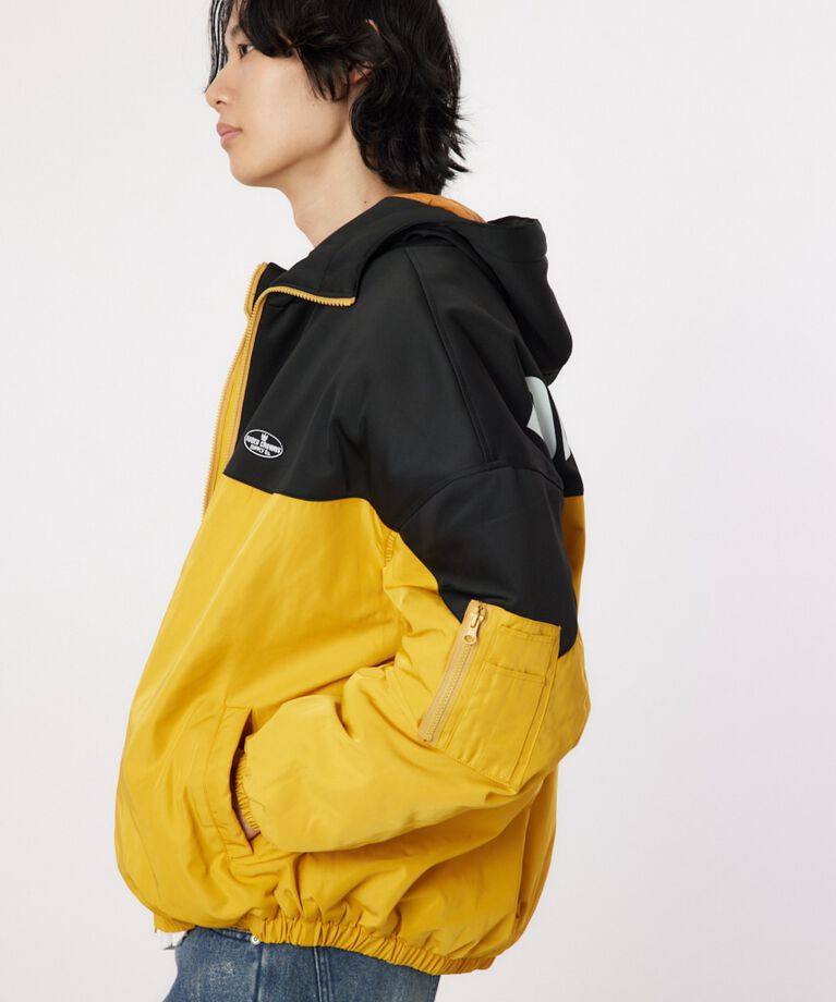RODEO CROWNS「bicolor hooded ジャケット」|ブルゾン・スタジャン|