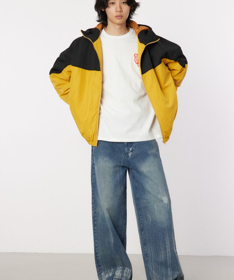 RODEO CROWNS「bicolor hooded ジャケット」|ブルゾン・スタジャン|