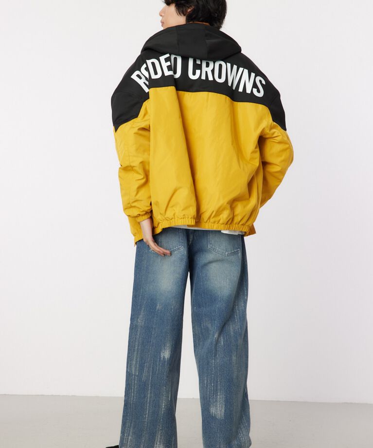 RODEO CROWNS「bicolor hooded ジャケット」|ブルゾン・スタジャン|