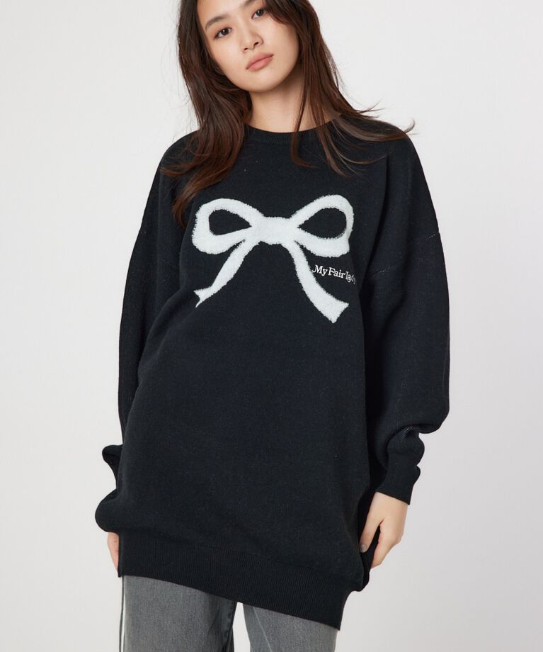 RODEO CROWNS「Ribbonニットチュニックワンピース」|ワンピース|