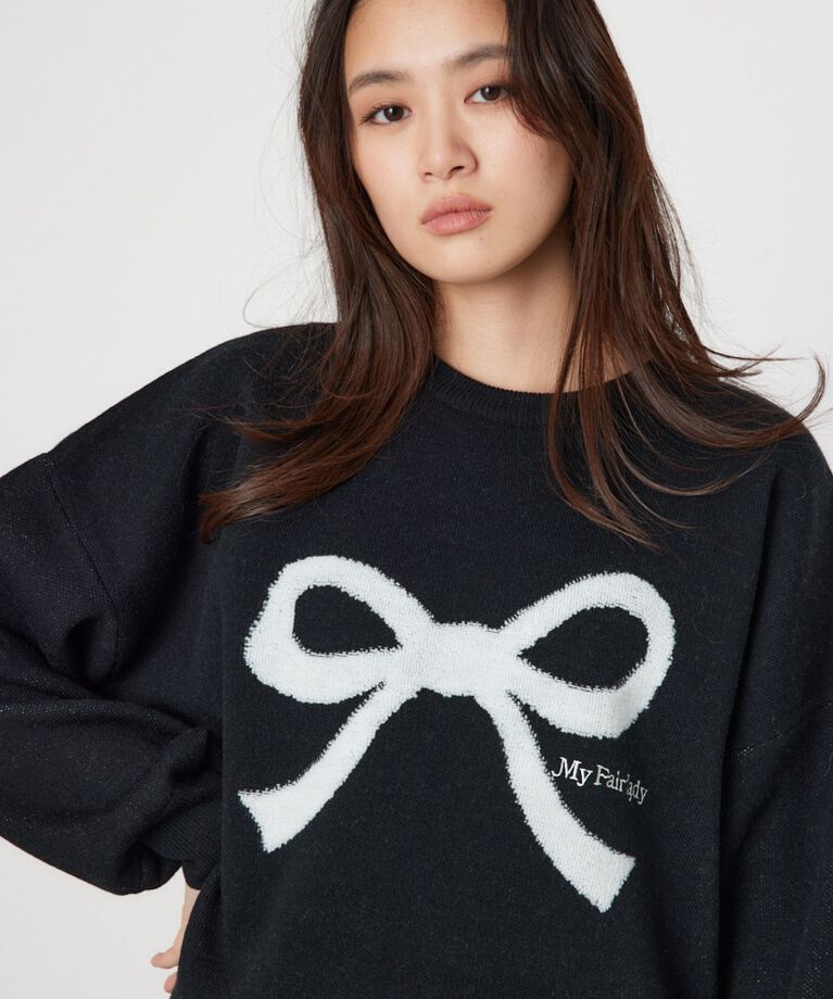 RODEO CROWNS「Ribbonニットチュニックワンピース」|ワンピース|