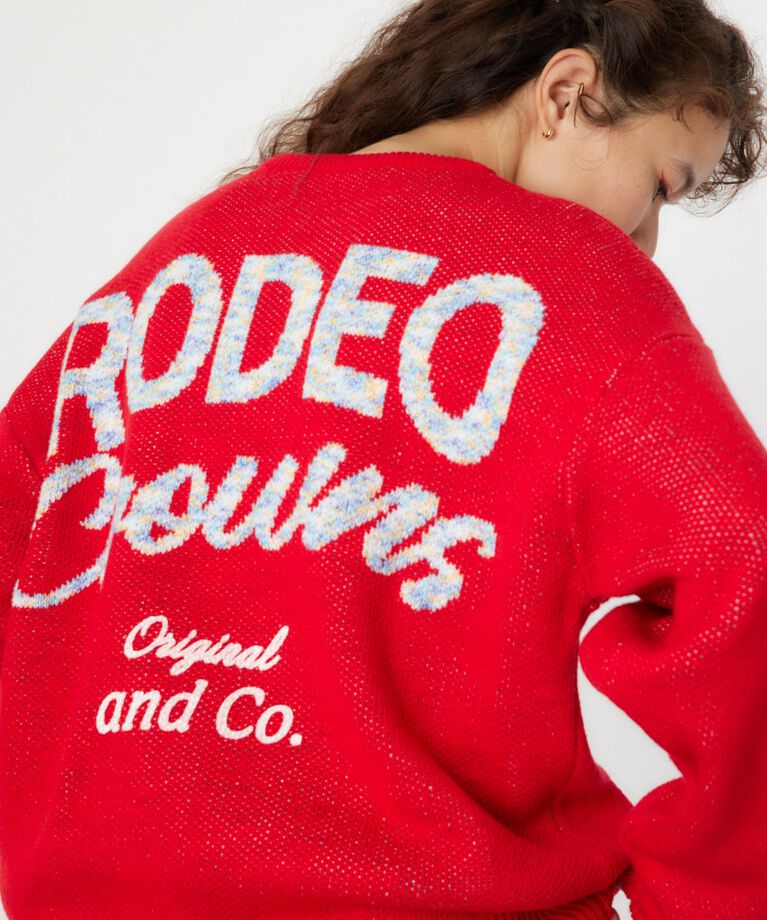 RODEO CROWNS「MIX COLOR LOGOニットトップス」|ニット・セーター|
