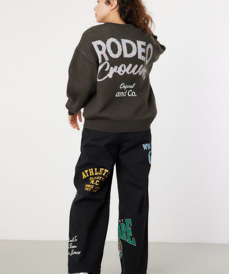 RODEO CROWNS「MIX COLOR LOGOニットトップス」|ニット・セーター|