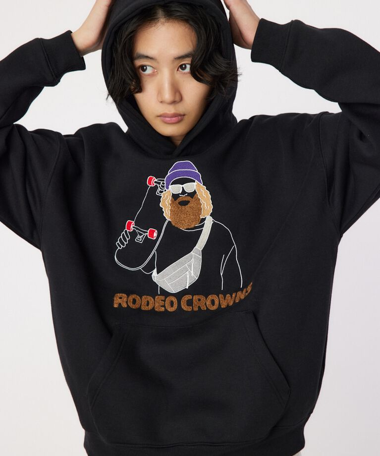 RODEO CROWNS「higesagara フーディー」|パーカー|BLK