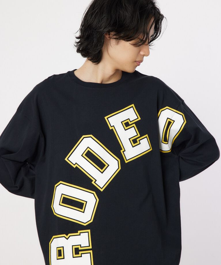 RODEO CROWNS「Bent Logo ロングスリーブTシャツ」|Tシャツ・カットソー|BLK