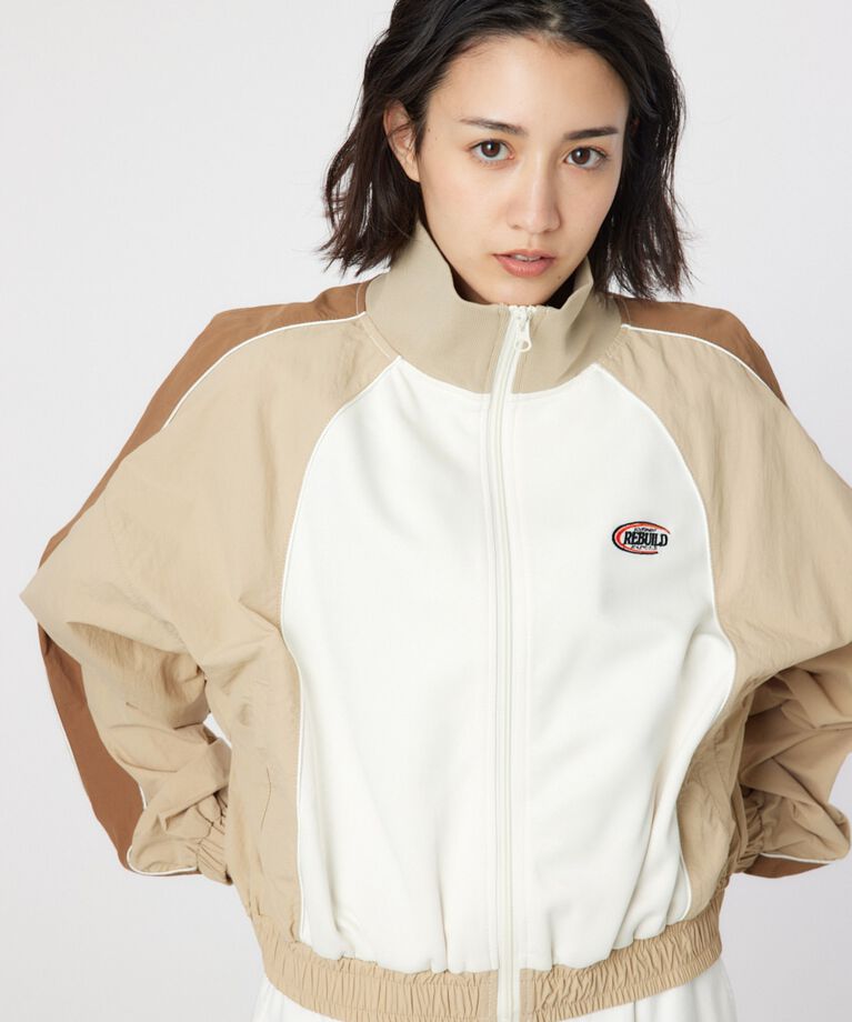 RODEO CROWNS「ナイロン×ジャージトラックジャケット」|ブルゾン・スタジャン|