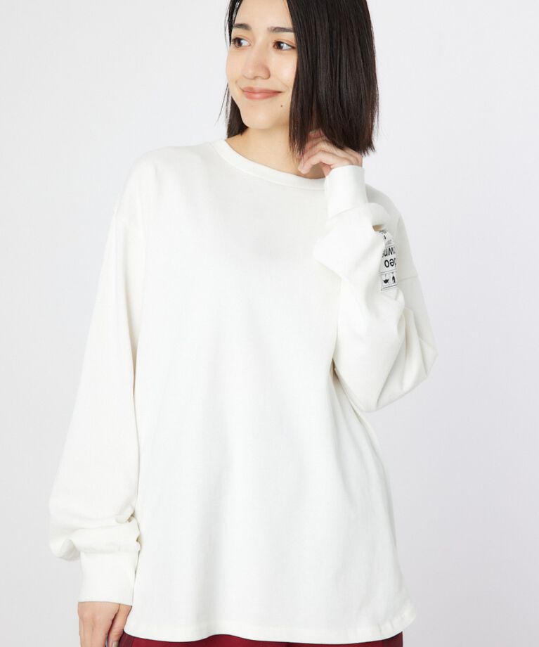 RODEO CROWNS「ネームパッチリラックスロングTシャツ」|Tシャツ・カットソー|O/WHT1