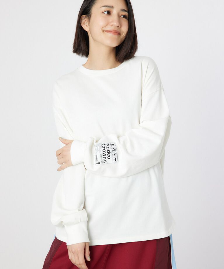 RODEO CROWNS「ネームパッチリラックスロングTシャツ」|Tシャツ・カットソー|