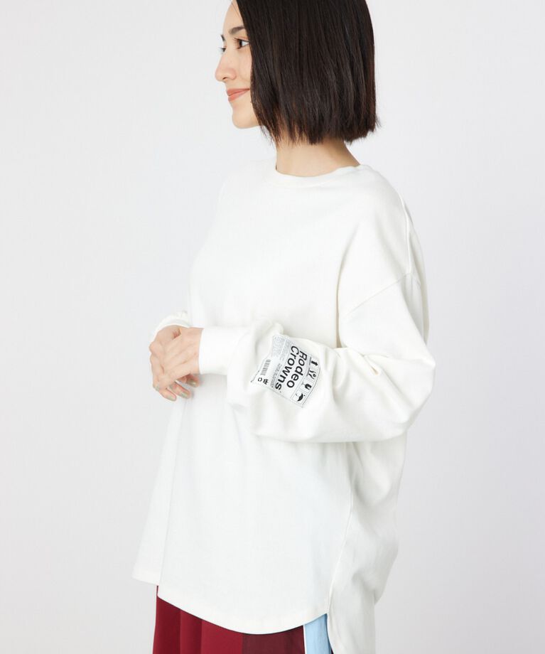 RODEO CROWNS「ネームパッチリラックスロングTシャツ」|Tシャツ・カットソー|