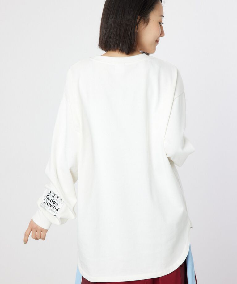 RODEO CROWNS「ネームパッチリラックスロングTシャツ」|Tシャツ・カットソー|