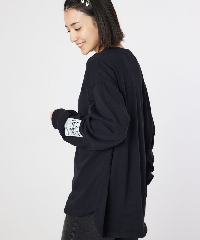 RODEO CROWNS「ネームパッチリラックスロングTシャツ」|Tシャツ・カットソー|