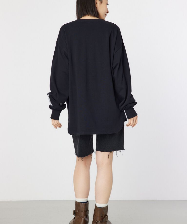 RODEO CROWNS「ネームパッチリラックスロングTシャツ」|Tシャツ・カットソー|