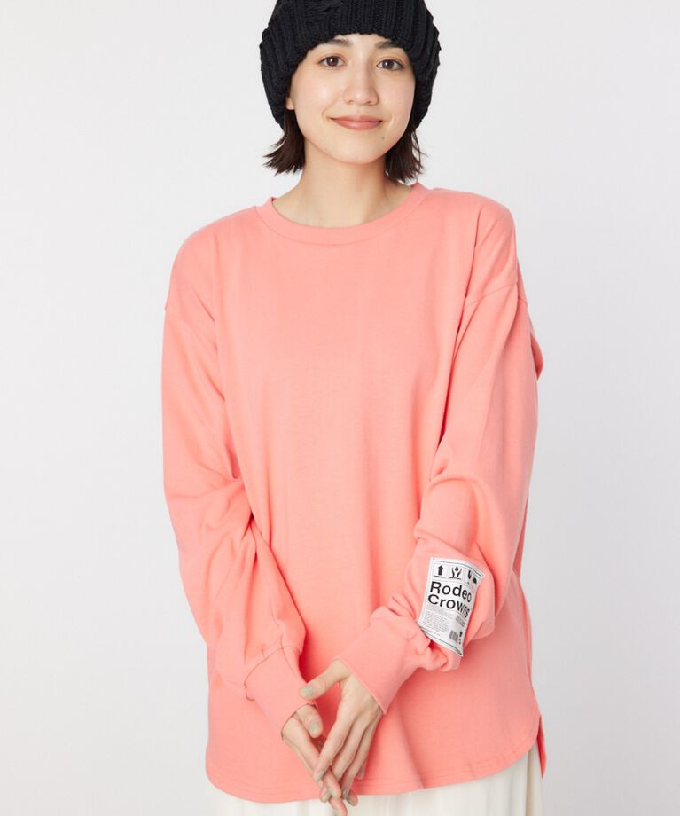 RODEO CROWNS「ネームパッチリラックスロングTシャツ」|Tシャツ・カットソー|