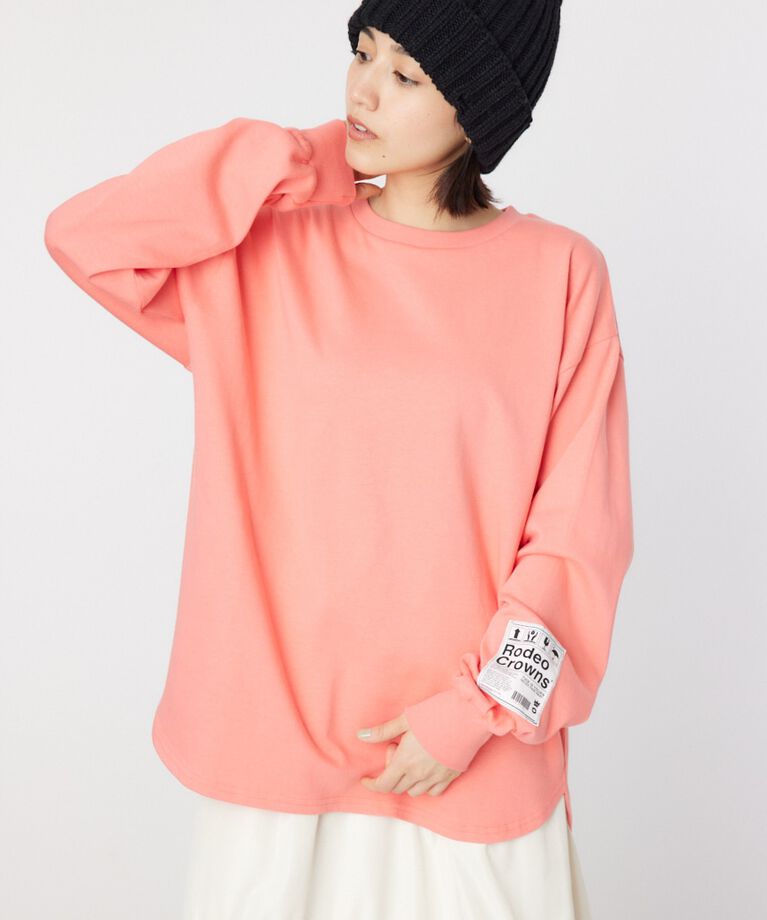 RODEO CROWNS「ネームパッチリラックスロングTシャツ」|Tシャツ・カットソー|
