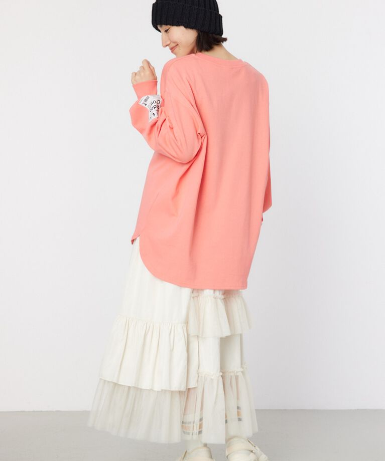 RODEO CROWNS「ネームパッチリラックスロングTシャツ」|Tシャツ・カットソー|