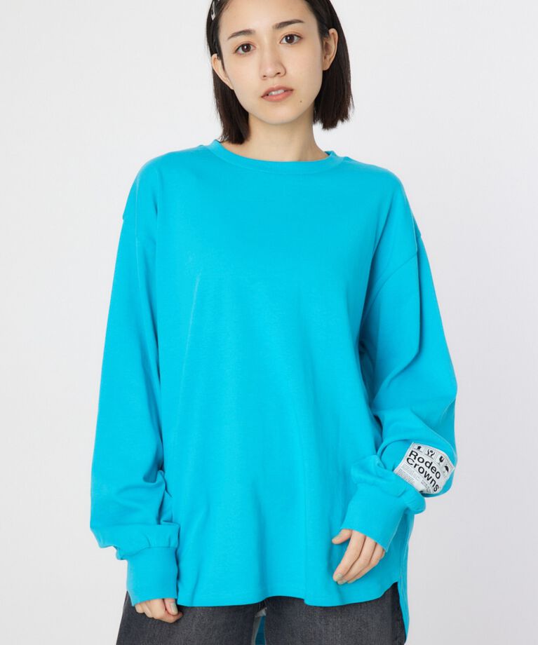 RODEO CROWNS「ネームパッチリラックスロングTシャツ」|Tシャツ・カットソー|TQ