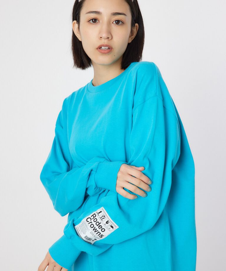 RODEO CROWNS「ネームパッチリラックスロングTシャツ」|Tシャツ・カットソー|