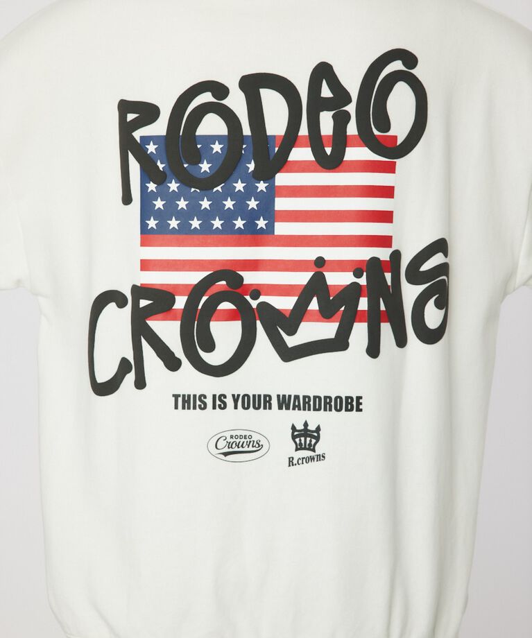 RODEO CROWNS「graffiti flagスウェットトップス」|パーカー|