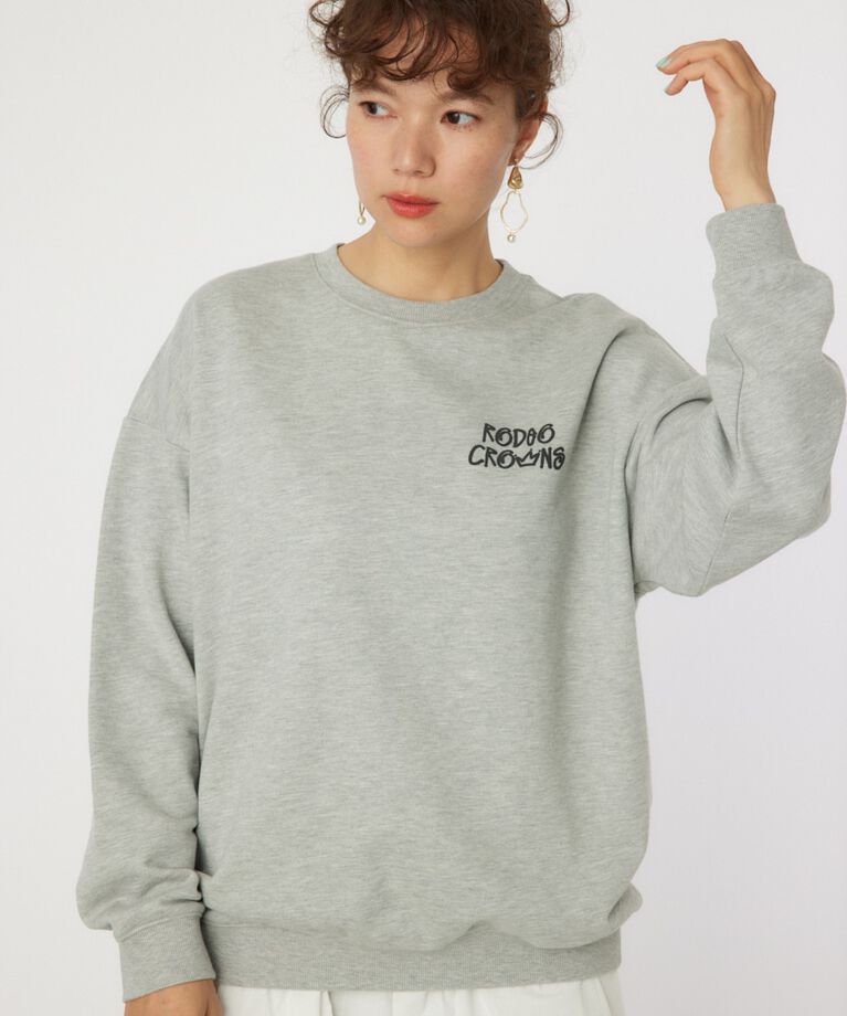 RODEO CROWNS「graffiti flagスウェットトップス」|パーカー|T.GRY