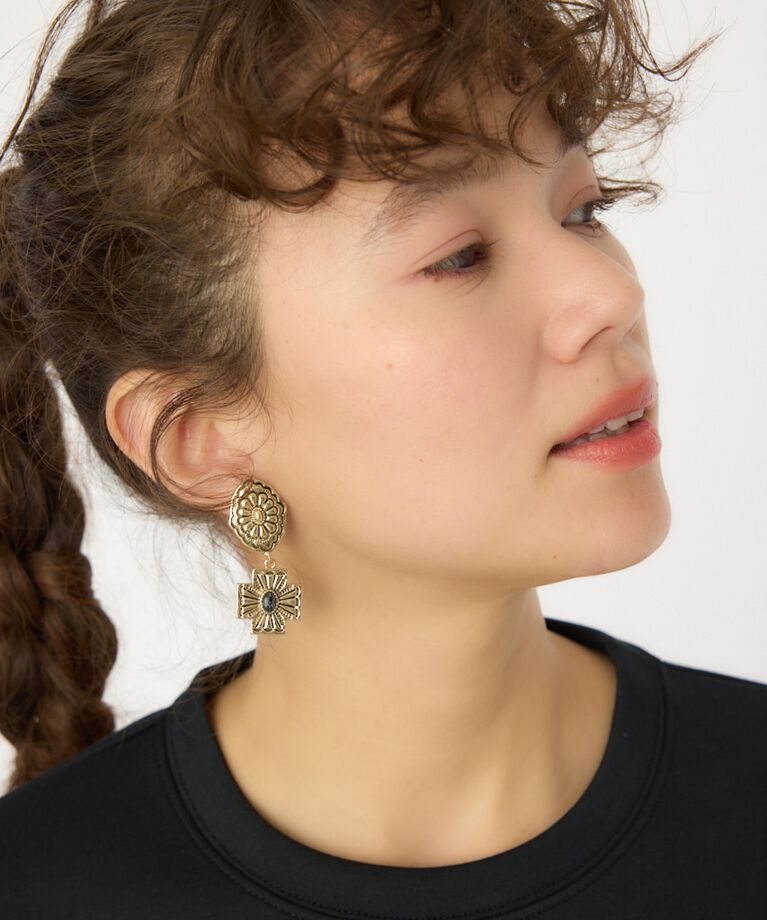 RODEO CROWNS「コンチョパーツイヤリング」|ピアス|