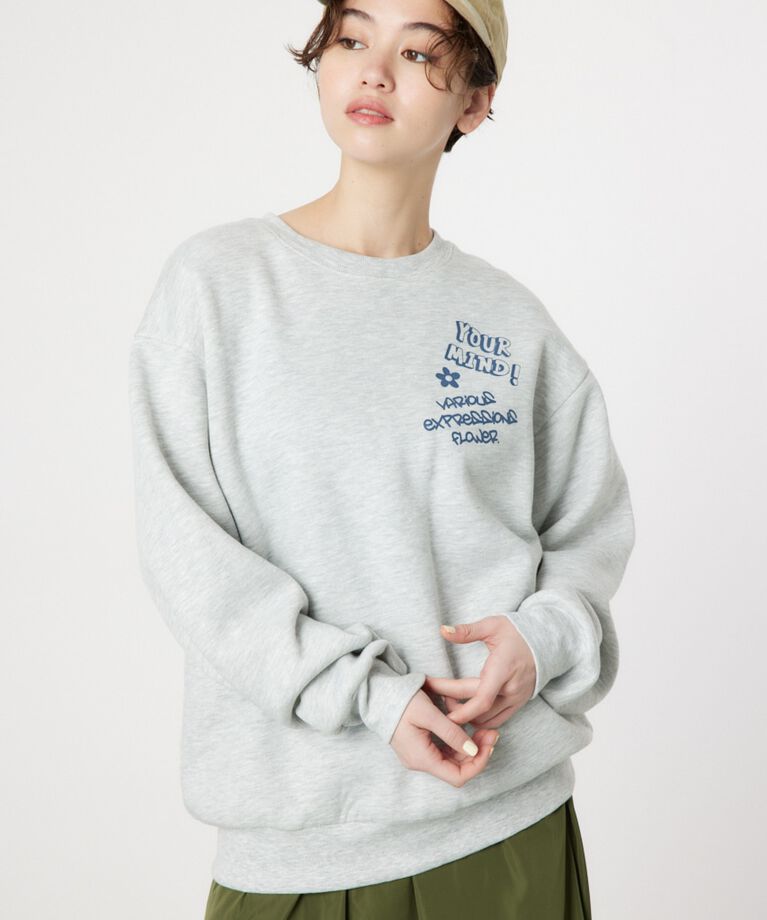 RODEO CROWNS「FOUR FLOWER スウェット」|パーカー|L/T.GRY1