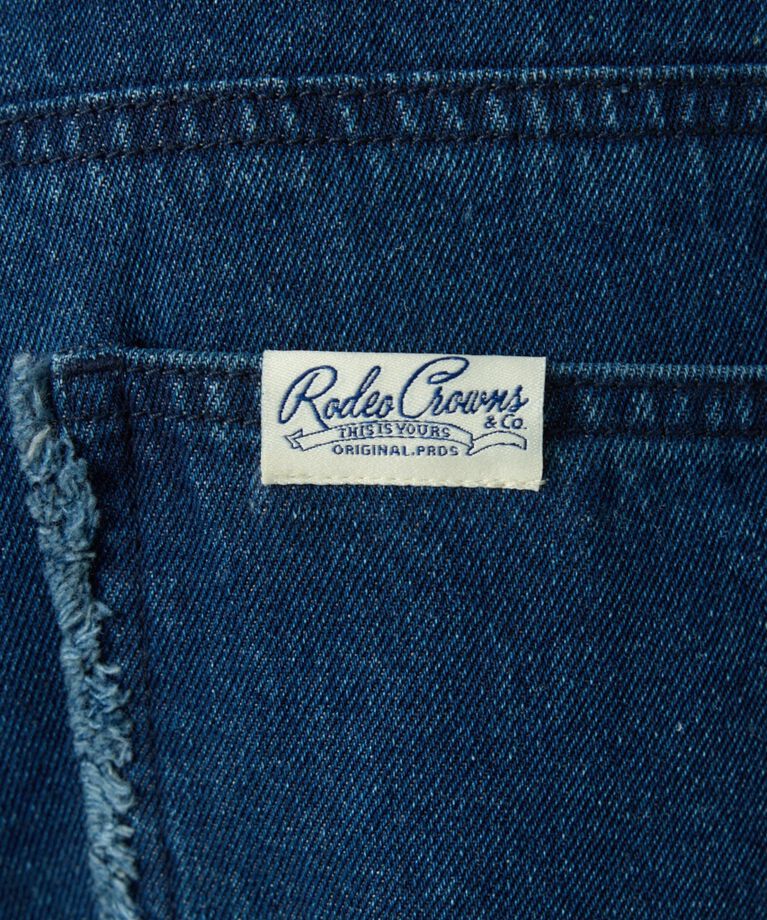 RODEO CROWNS「フリンジストレートデニムパンツ」|デニム|