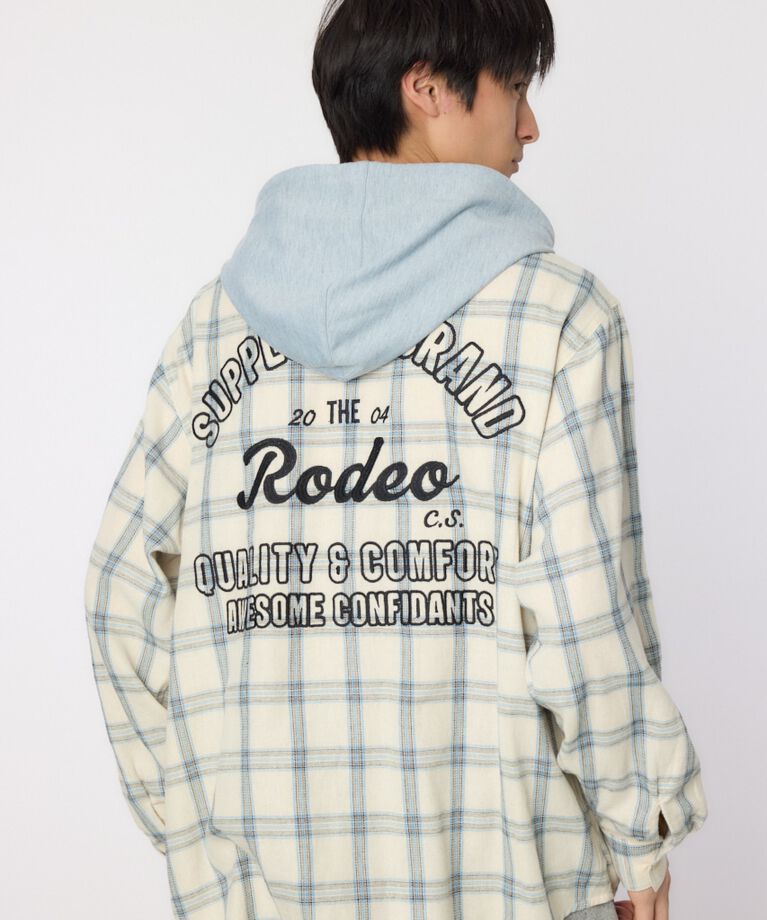 RODEO CROWNS「フーデッドチェックシャツ」|シャツ・ブラウス|IVOY3