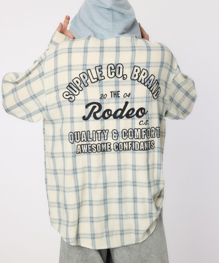 RODEO CROWNS「フーデッドチェックシャツ」|シャツ・ブラウス|