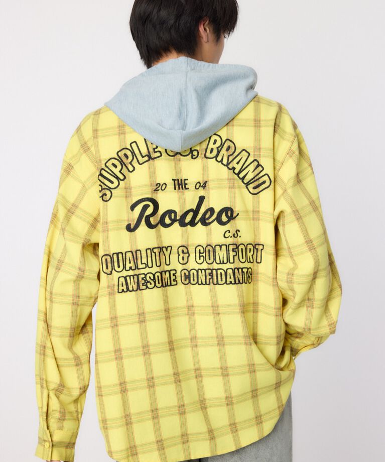 RODEO CROWNS「フーデッドチェックシャツ」|シャツ・ブラウス|