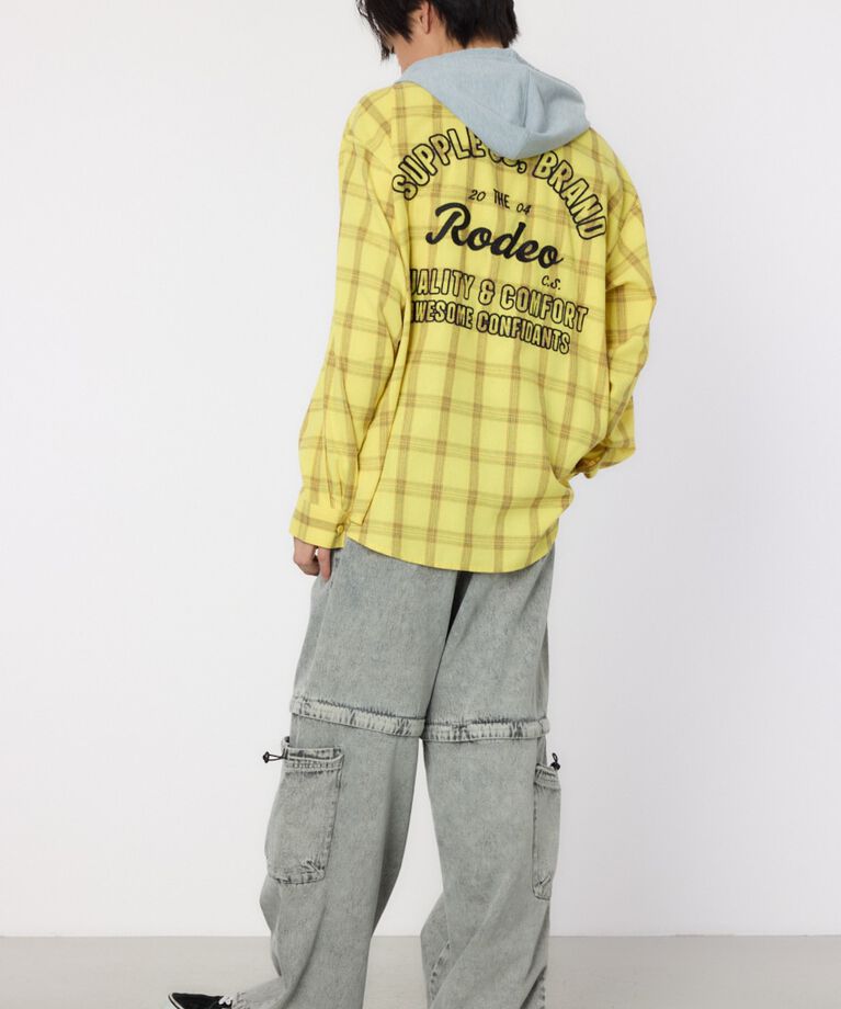 RODEO CROWNS「フーデッドチェックシャツ」|シャツ・ブラウス|