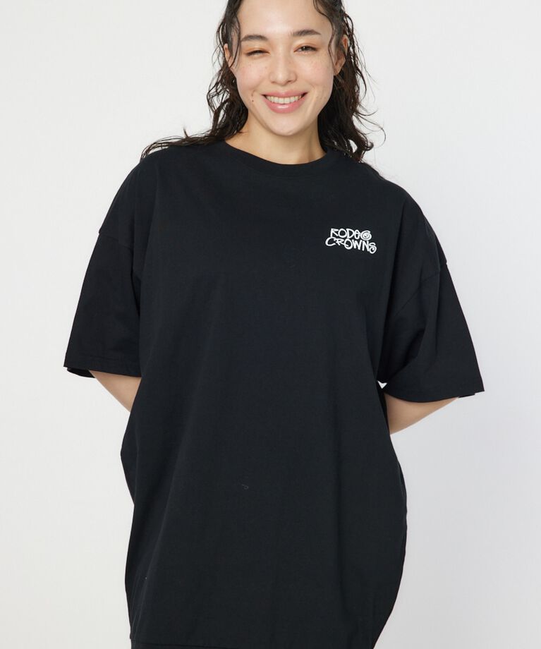 RODEO CROWNS「Tagging Big Crownワンピース」|ワンピース|BLK