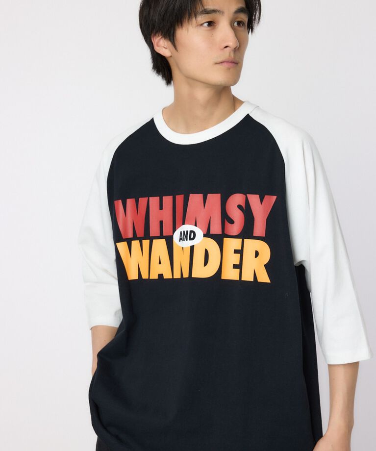 RODEO CROWNS「ウィムジー7分袖Tシャツ」|Tシャツ・カットソー|BLK