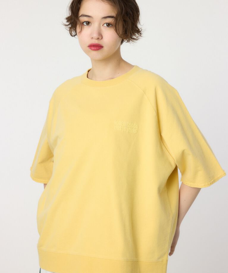 RODEO CROWNS「CIRCLE エンボスロゴ半袖スウェットトップス」|Tシャツ・カットソー|YEL