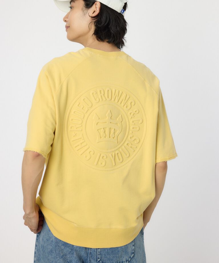 RODEO CROWNS「CIRCLE エンボスロゴ半袖スウェットトップス」|Tシャツ・カットソー|
