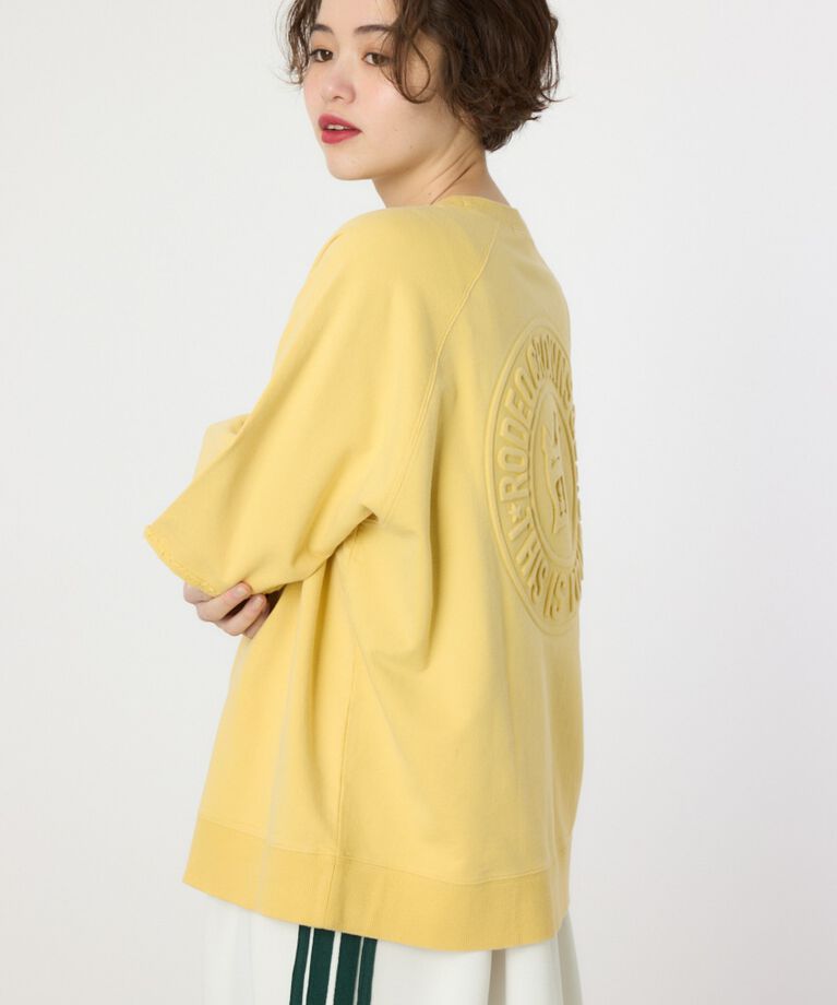 RODEO CROWNS「CIRCLE エンボスロゴ半袖スウェットトップス」|Tシャツ・カットソー|
