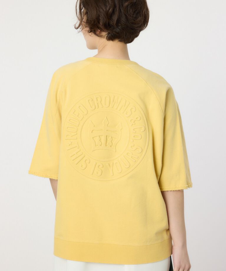 RODEO CROWNS「CIRCLE エンボスロゴ半袖スウェットトップス」|Tシャツ・カットソー|