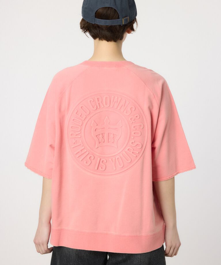 RODEO CROWNS「CIRCLE エンボスロゴ半袖スウェットトップス」|Tシャツ・カットソー|