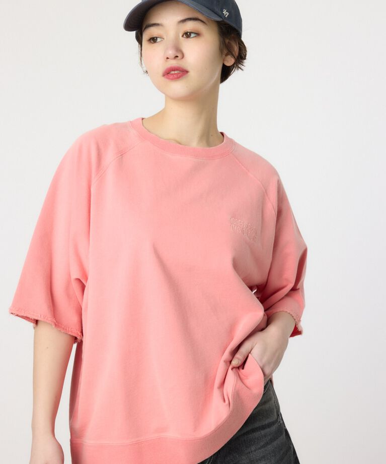 RODEO CROWNS「CIRCLE エンボスロゴ半袖スウェットトップス」|Tシャツ・カットソー|