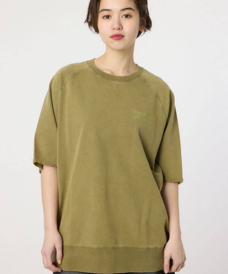 RODEO CROWNS「CIRCLE エンボスロゴ半袖スウェットトップス」|Tシャツ・カットソー|