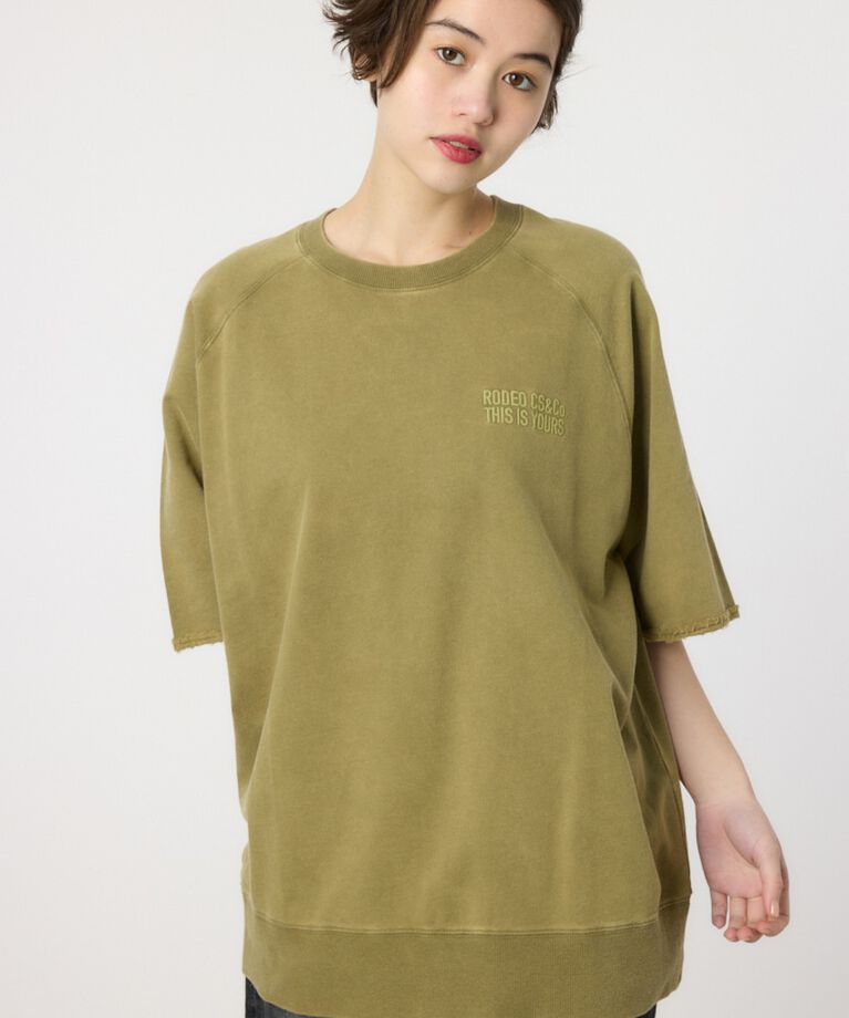 RODEO CROWNS「CIRCLE エンボスロゴ半袖スウェットトップス」|Tシャツ・カットソー|