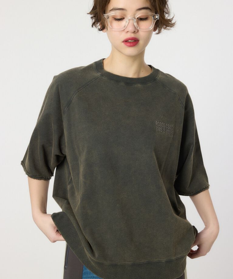 RODEO CROWNS「CIRCLE エンボスロゴ半袖スウェットトップス」|Tシャツ・カットソー|