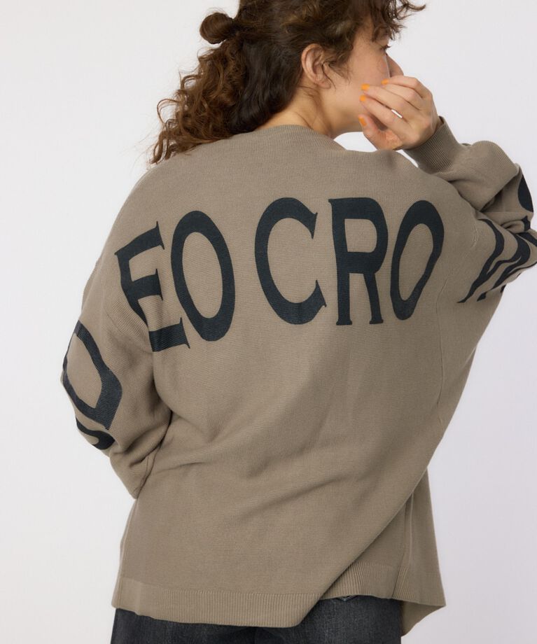RODEO CROWNS「バックロゴドルマンニットカーディガン」|ニット・セーター|