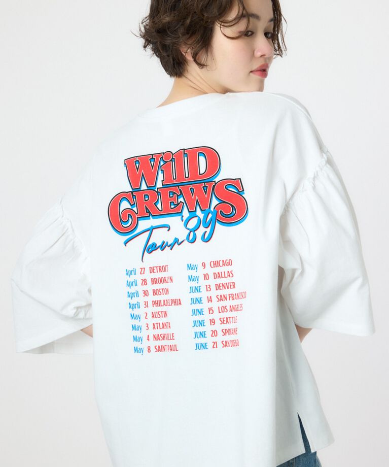 RODEO CROWNS「アソートグラフィックフリル袖 Tシャツ」|Tシャツ・カットソー|O/WHT1