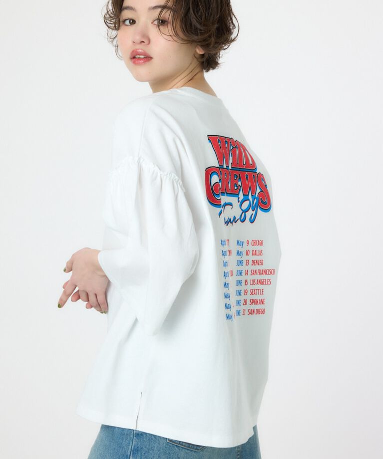 RODEO CROWNS「アソートグラフィックフリル袖 Tシャツ」|Tシャツ・カットソー|