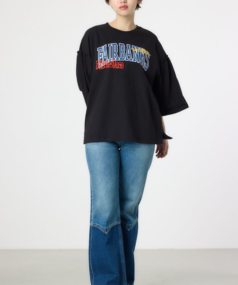 RODEO CROWNS「アソートグラフィックフリル袖 Tシャツ」|Tシャツ・カットソー|