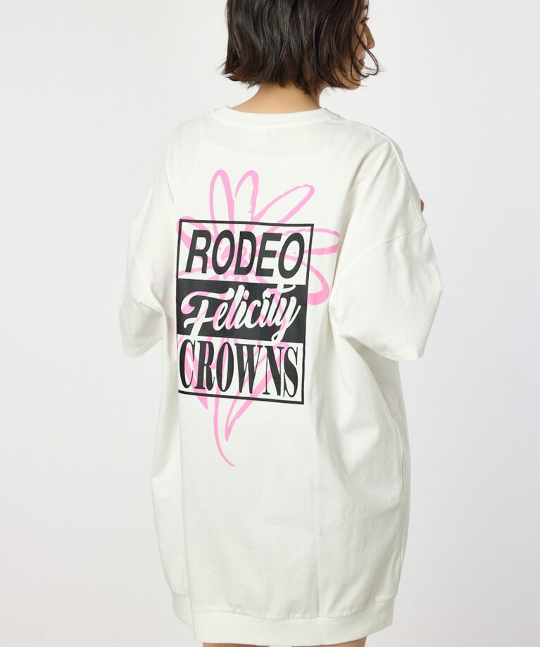 RODEO CROWNS「Flower Box Logoワンピース」|ワンピース|O/WHT1