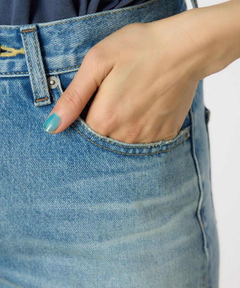 RODEO CROWNS「waist designフレアデニムパンツ」|デニム|