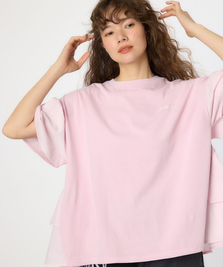 RODEO CROWNS「ピグメントバックフリルトップス」|Tシャツ・カットソー|
